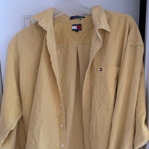 Yellow Tommy Hilfiger Corduroy Shirt